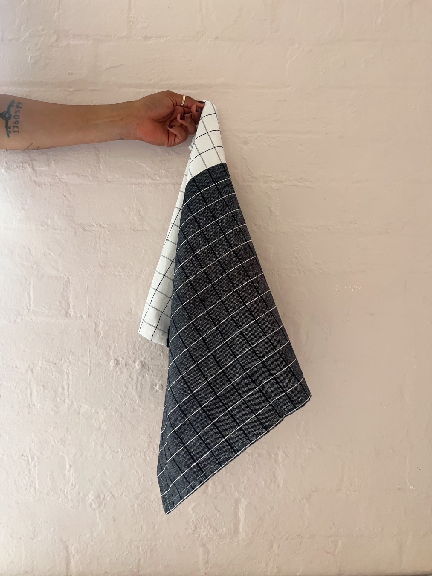 Black and White Tea Towel (C)