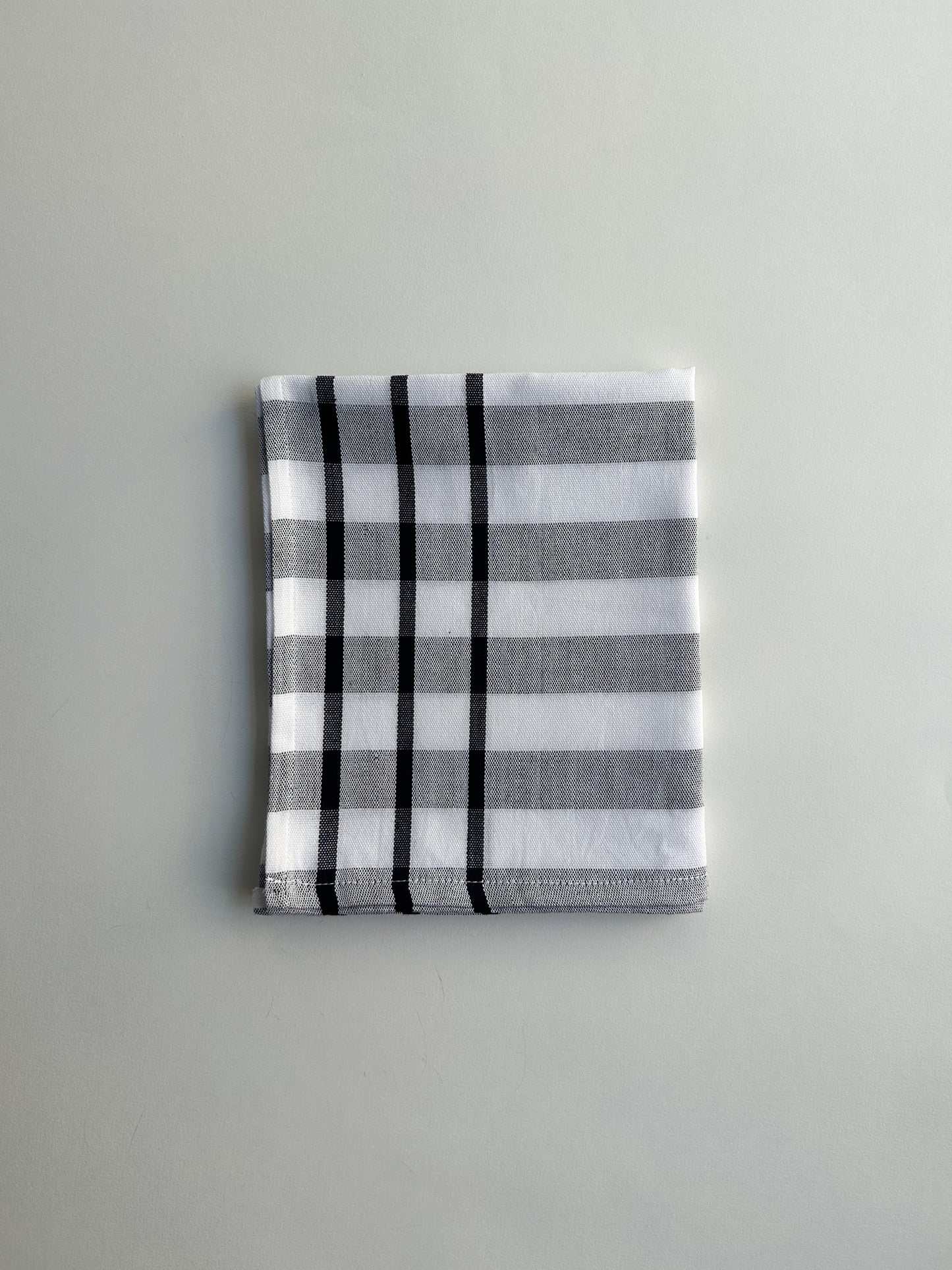 Grey and White Tea Towel (B)