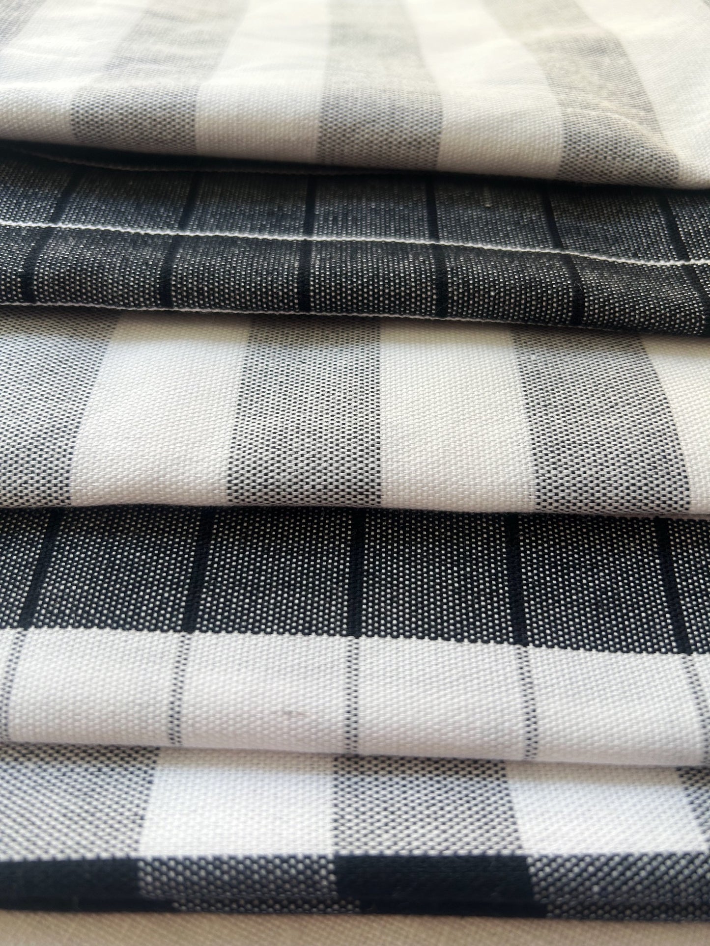Grey and White Tea Towel (B)