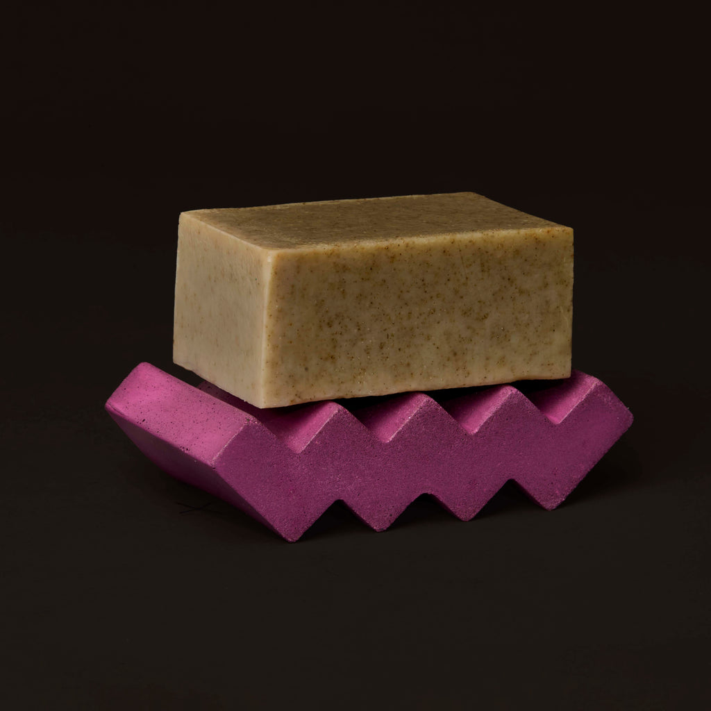 Pink Concrete Soap Dish