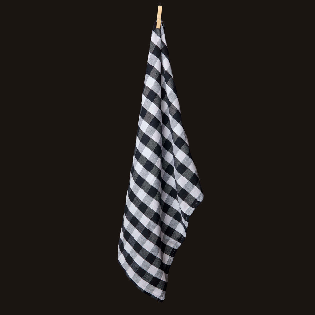 Black and White Tea Towel (A)