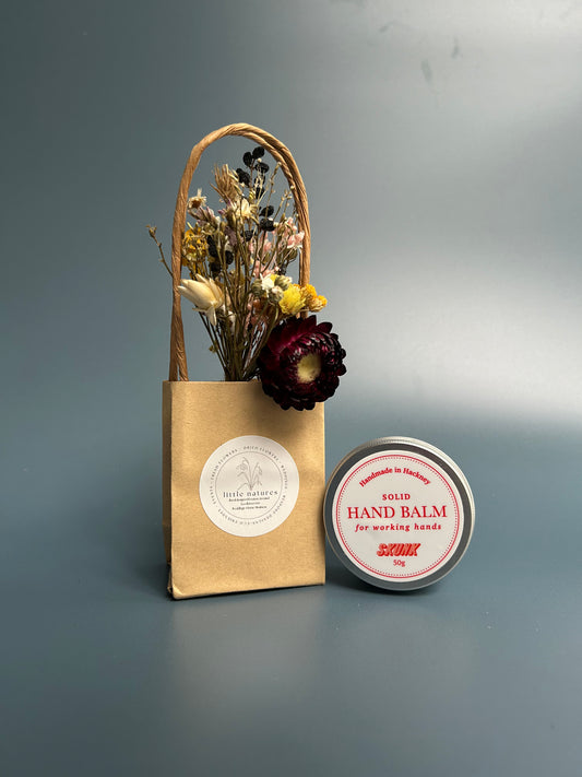 Handbalm + mini bouquet