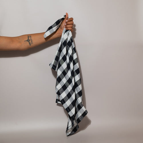 Black and White Tea Towel (A)